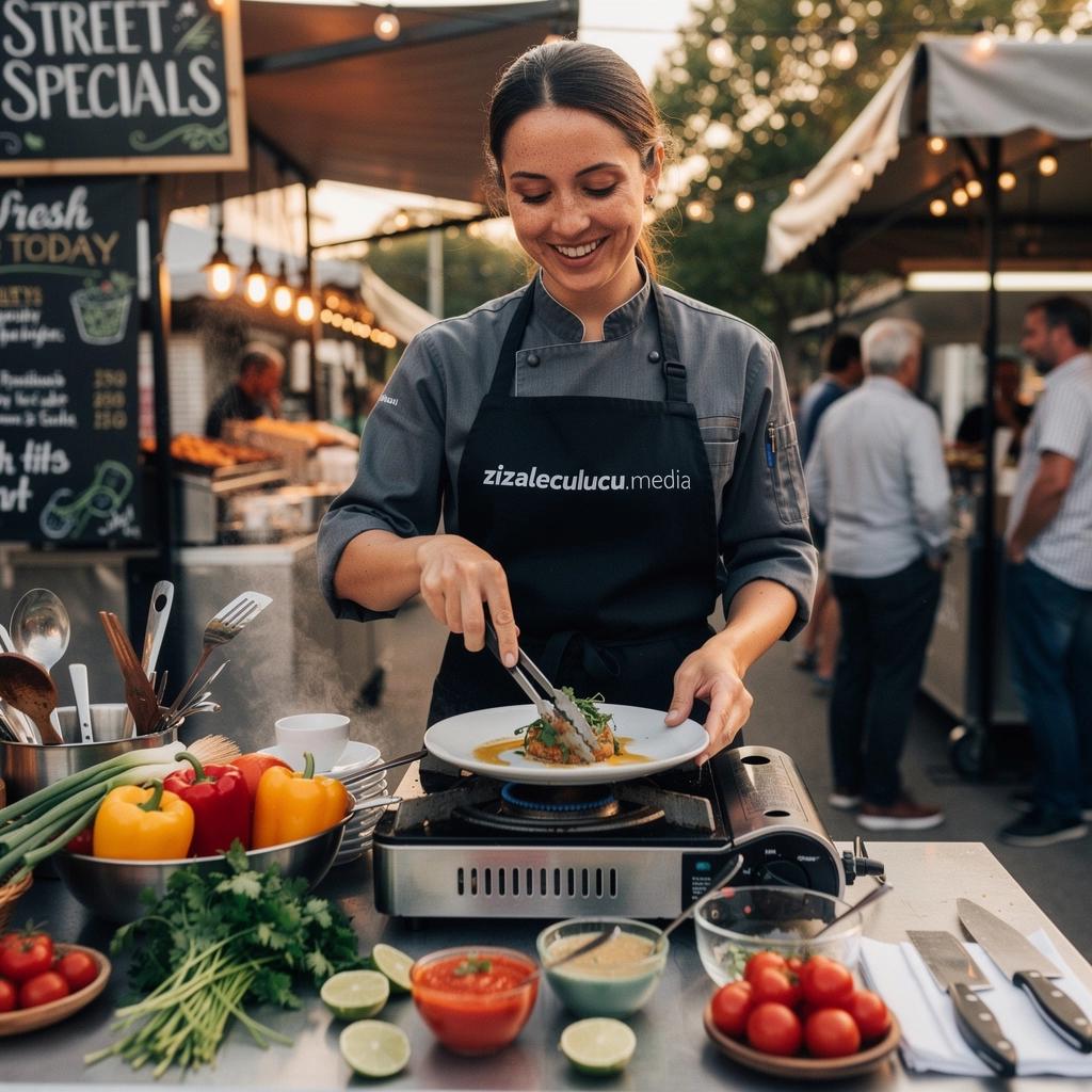 Ein Teller mit verschiedenen Г¶sterreichischen Street Food SpezialitГ¤ten, hГјbsch angerichtet.